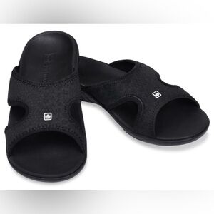 Spenco Breeze Men’s orthotics slides black size 10